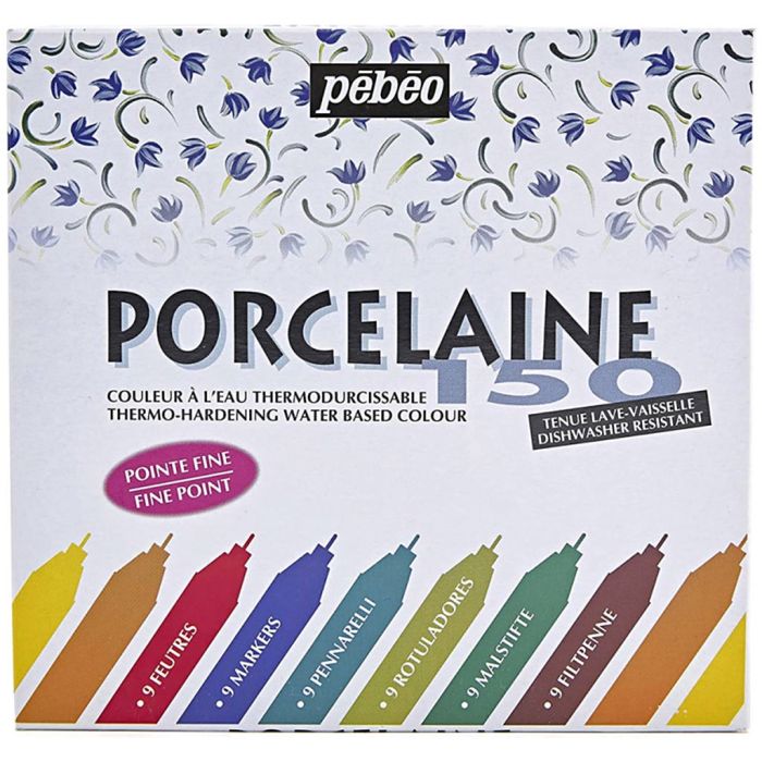 Pébéo Porzellanmarker, P150 - Feine Spitze, 9 Stk/ 1 Pck