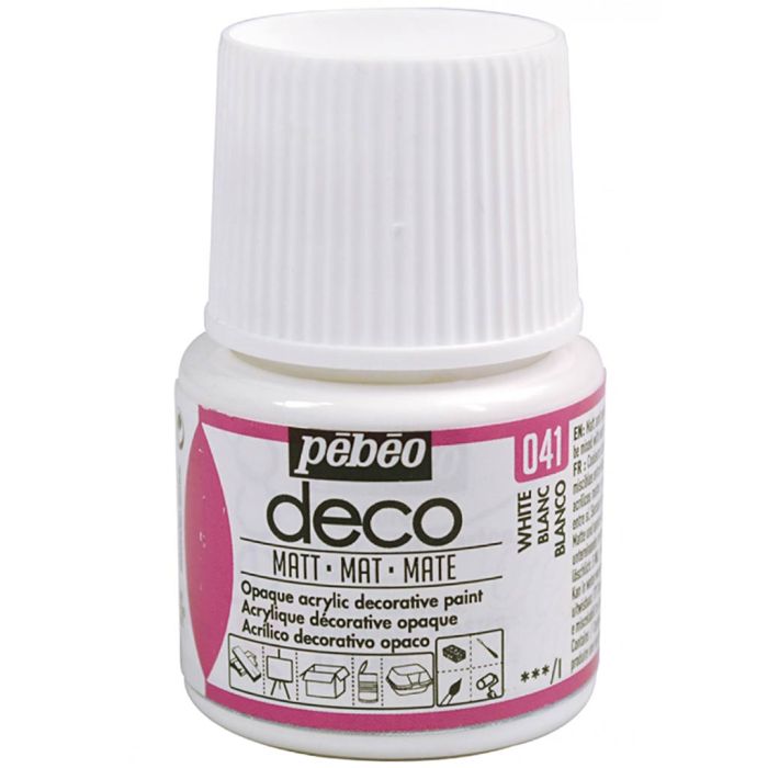 Déco Farbe, Matt, Weiß, 45 ml/ 1 Fl.