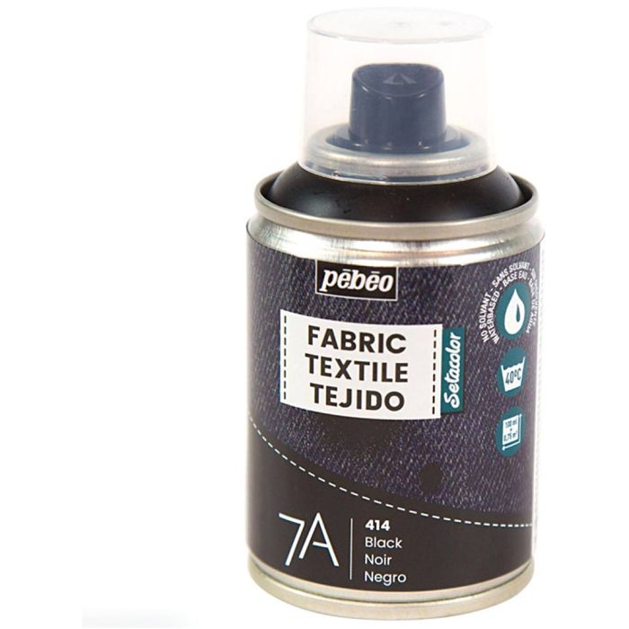 Textilsprühfarbe, Schwarz, 100 ml/ 1 Fl.