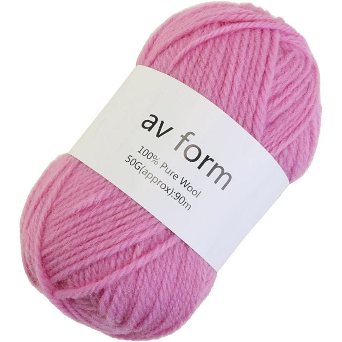 Wolle, Rosa, 50 g/ 1 Stk