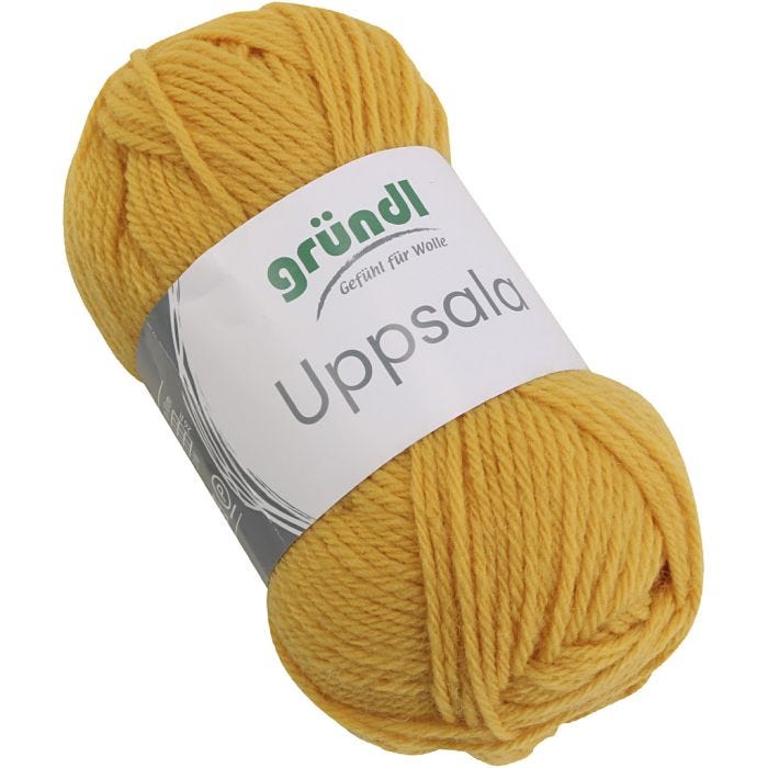 Wolle, L 125 M, Gelb, 50 g/ 1 Stk