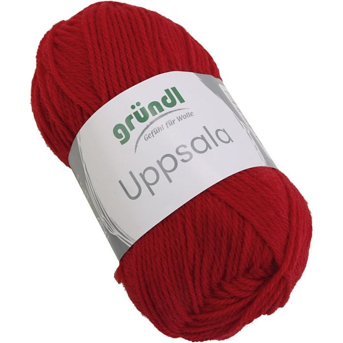 Wolle, L 125 M, Rot, 50 g/ 1 Stk