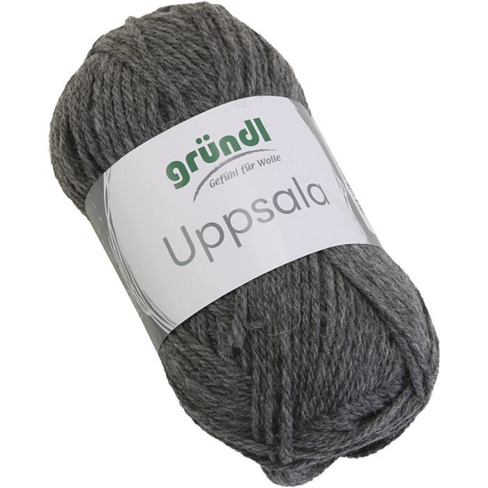 Wolle, L 125 M, Grau Melange, 50 g/ 1 Stk