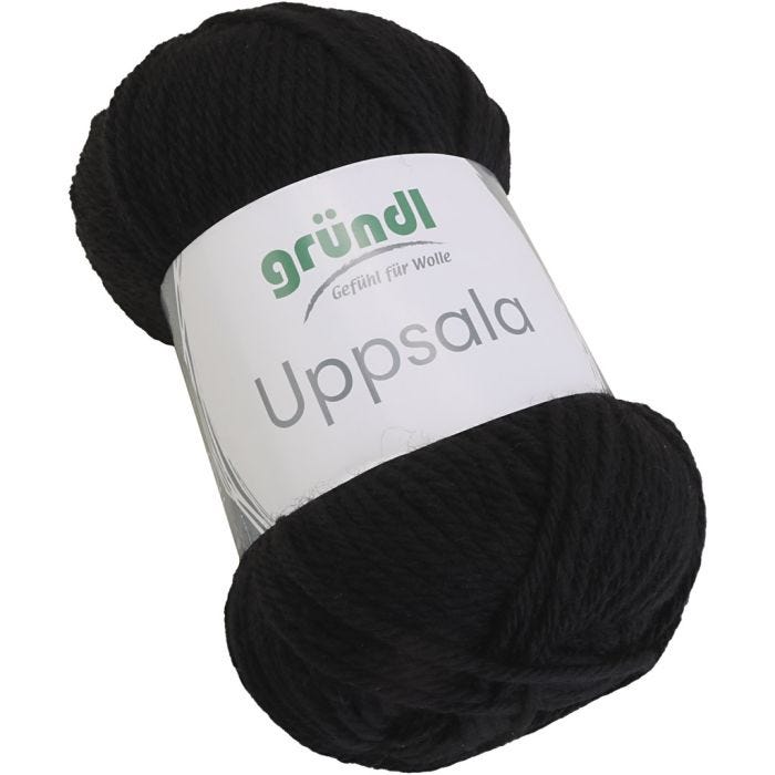 Wolle, L 125 M, Schwarz, 50 g/ 1 Stk