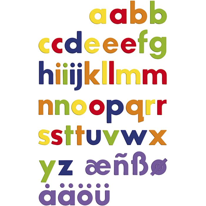 Magnetbuchstaben, 36 Stk/ 1 Pck