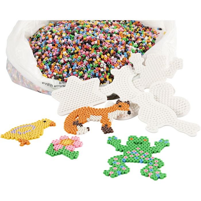 NABBI BioBeads Schulset, 5x5 mm, medium, Standard-Farben, 1 Set