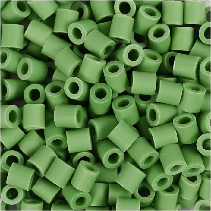 NABBI BioBeads, Größe 5x5 mm, Lochgröße 2.5 mm, medium, Grün, 1000 Stk/ 1 Pck