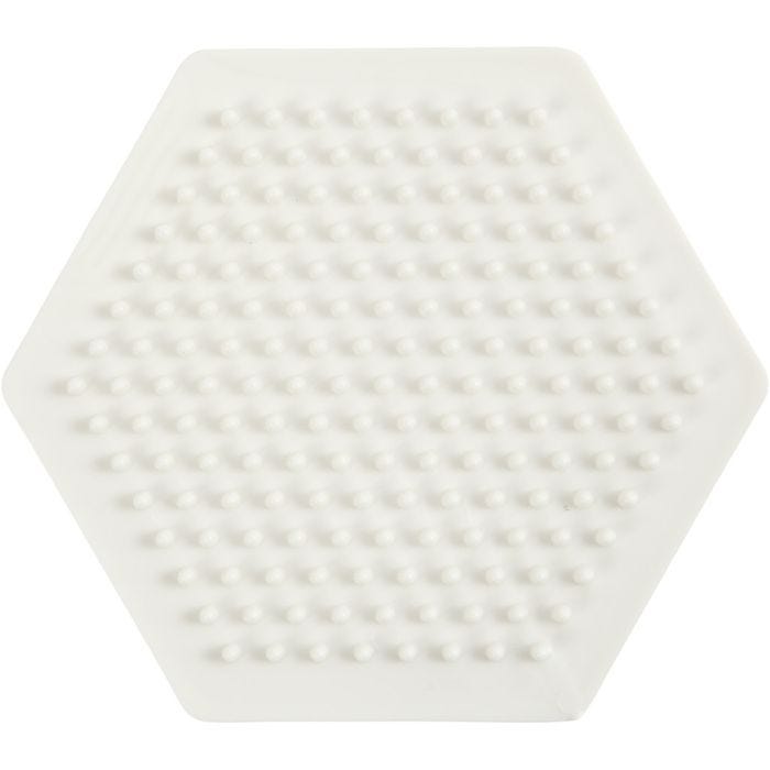 NABBI BioBeads Steckplatte, Sechseckig, 8,5x8,5 cm, medium, 1 Stk
