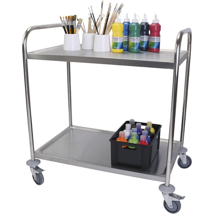 Rollwagen aus Stahl, 51x83 cm, 1 Stk