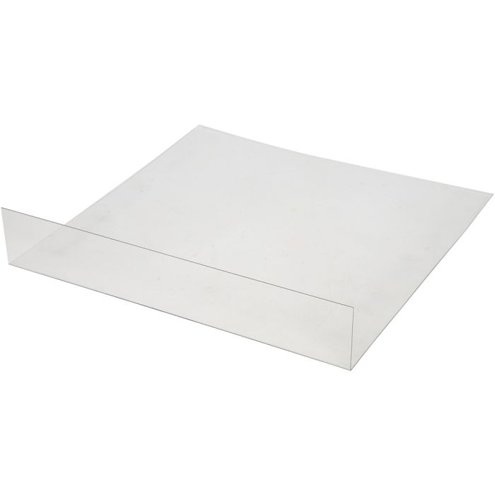PET Platte, 375x380 mm, Transparent, 1 Stk