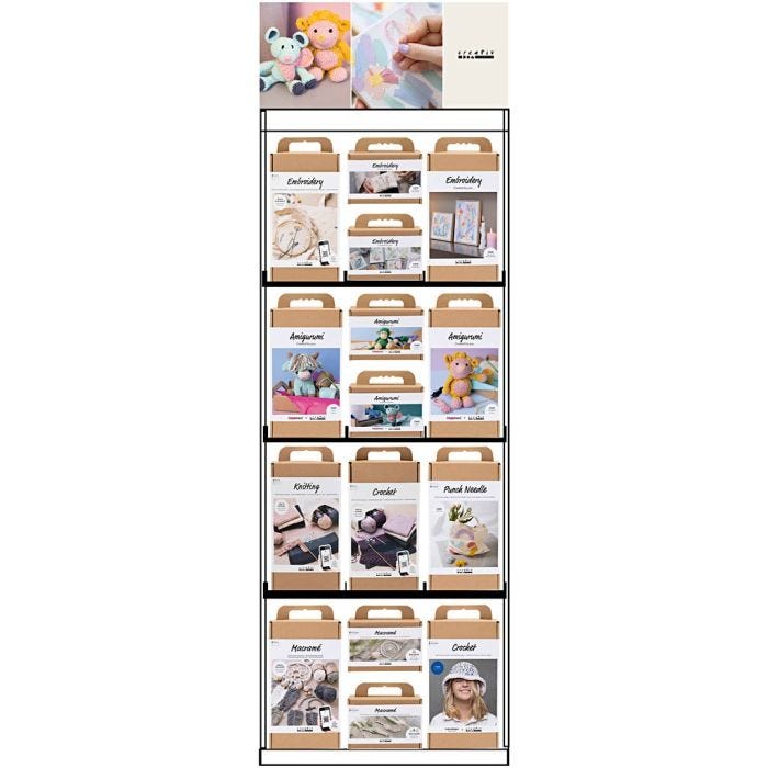 Bodendisplay, montiert, Garn, Erwachsene, 75 Teile/ 1 Stk