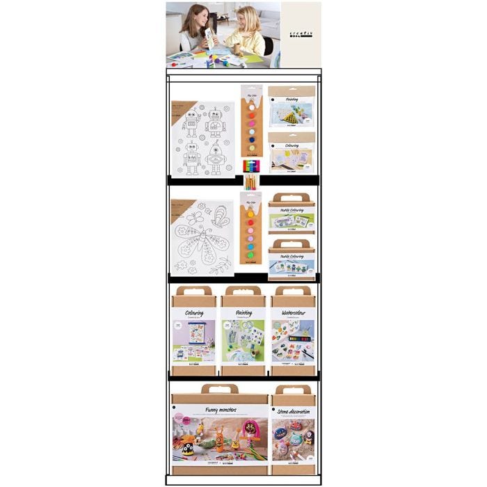 Bodendisplay, montiert, Dekoration und Kunst für Kinder, 104 Teile/ 1 Stk