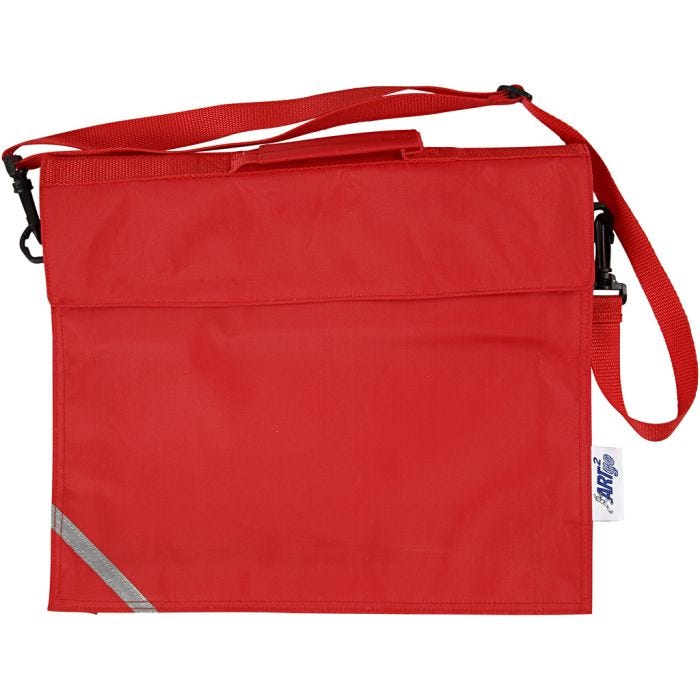 Schultasche, 6 cm, 36x31 cm, Rot, 1 Stk