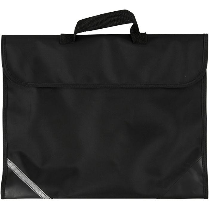 Schultasche, 9 cm, 36x29 cm, Schwarz, 1 Stk