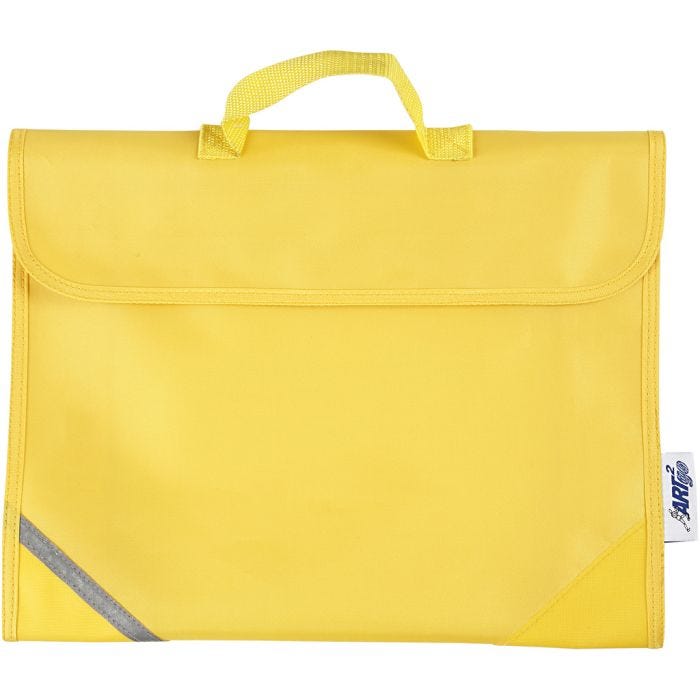 Schultasche, 9 cm, 36x29 cm, Gelb, 1 Stk