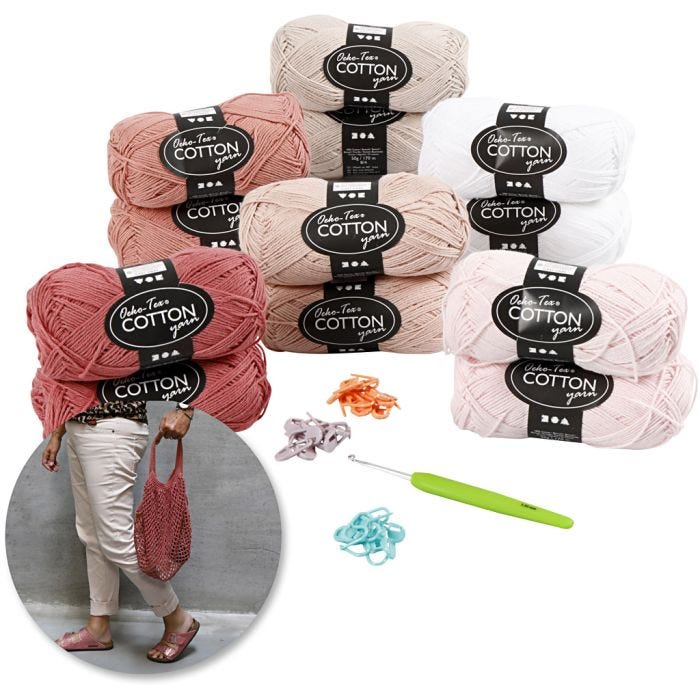 Kreativset Häkeln, Rosa, 1 Set