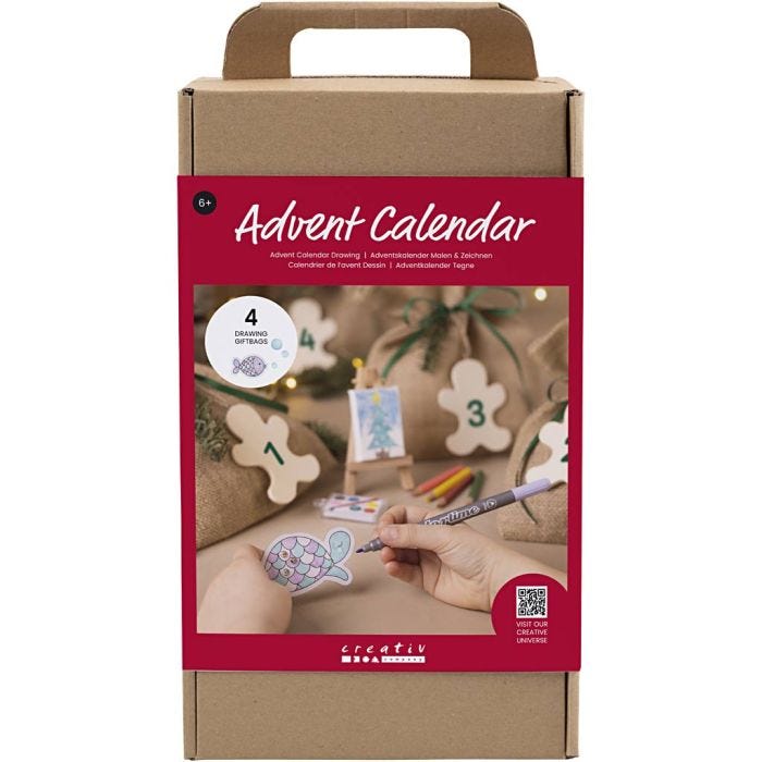 Adventskalender Malen &amp; Zeichnen, Zeichnen, 1 Pck
