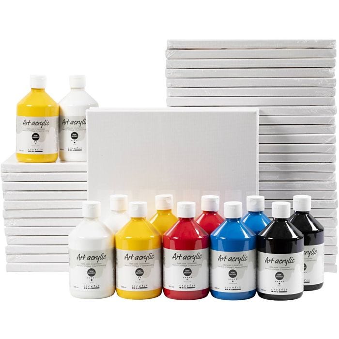 Art School, Mattglänzend, Primärfarben, 1 Set