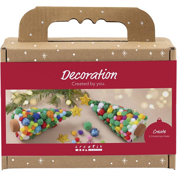 Mini Kreativ Set Dekoration, Weihnachtsbaum, Sortierte Farben, 1 Pck