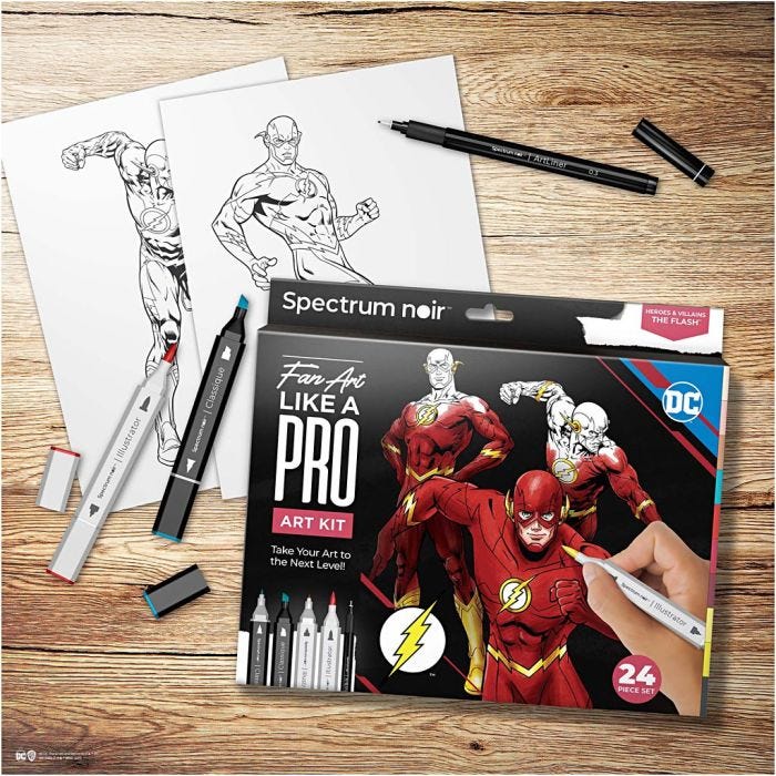 Kreativ Set Illustration, The Flash, Sortierte Farben, 1 Pck