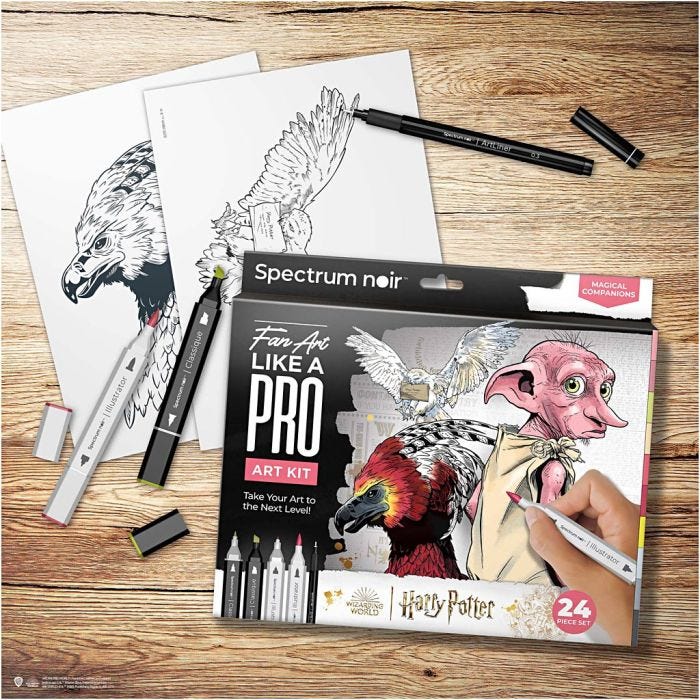 Kreativ Set Illustration, Harry Potter: Magische Begleiter , Sortierte Farben, 1 Pck