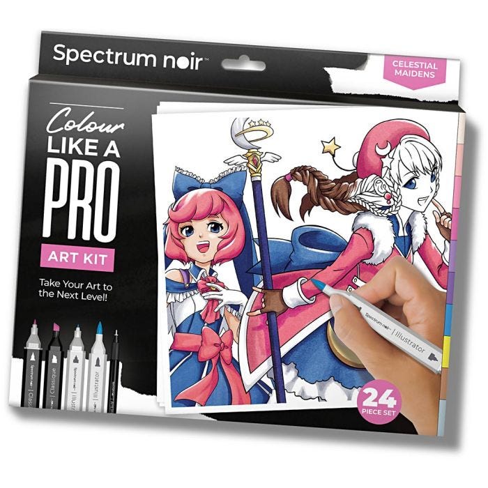 Kreativ Set Illustration, Himmlische Jungfrauen, Sortierte Farben, 1 Pck