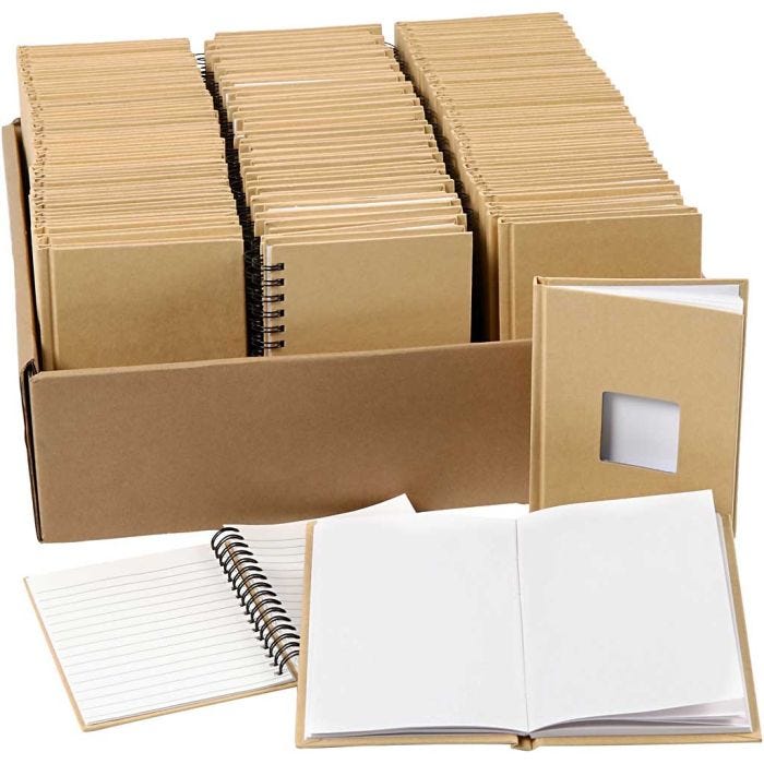Notizbücher, A6, Größe 10,5x15 cm, 3x32 Stk/ 1 Pck