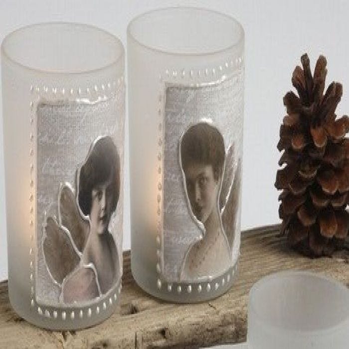 Kerzenhalter mit Vivi Gade Design Papier Skagen