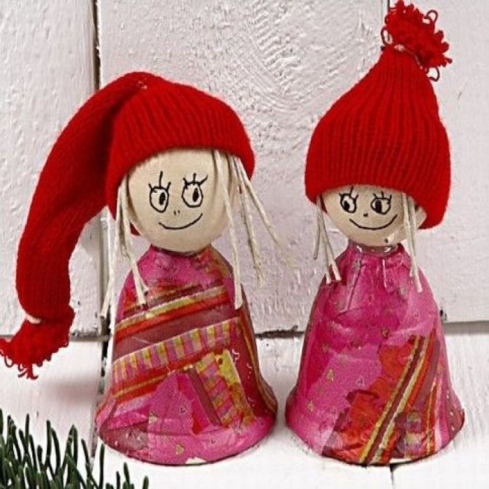 Weihnachtskobolde und Teelicht-Behälter