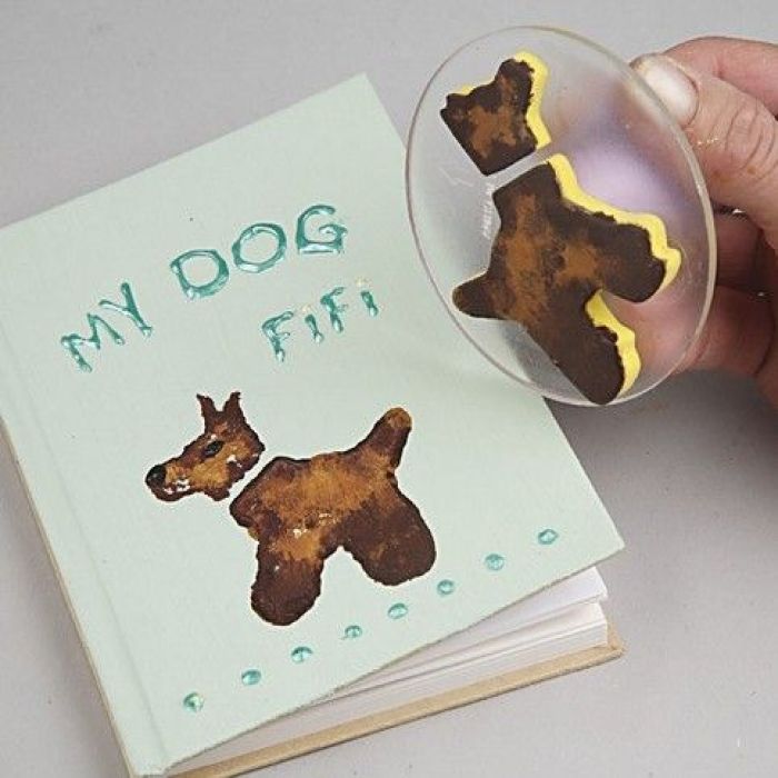 Schaumstoff-Stempel mit Griff