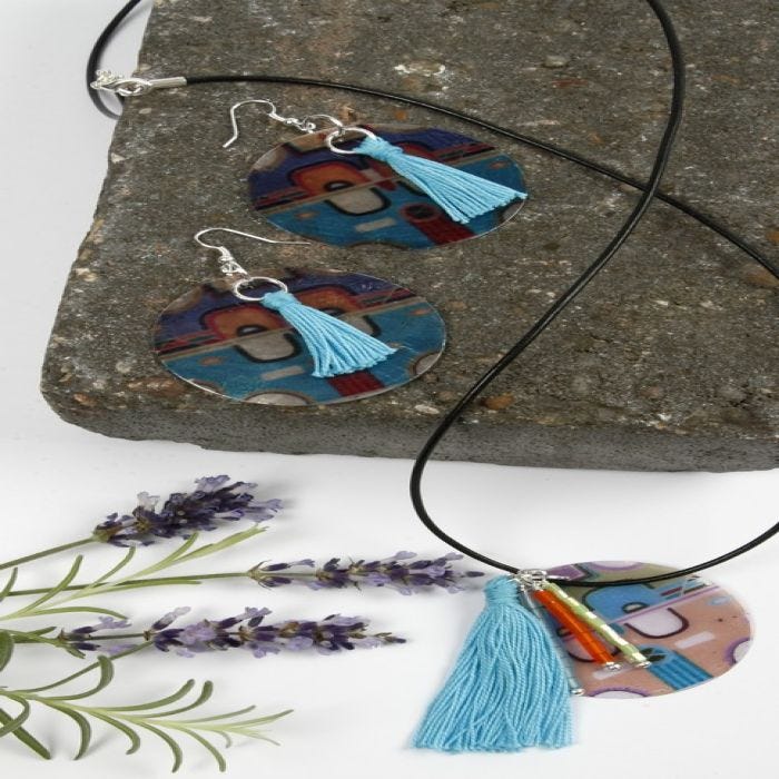 Schöner Schmuck aus dekorativem Capiz