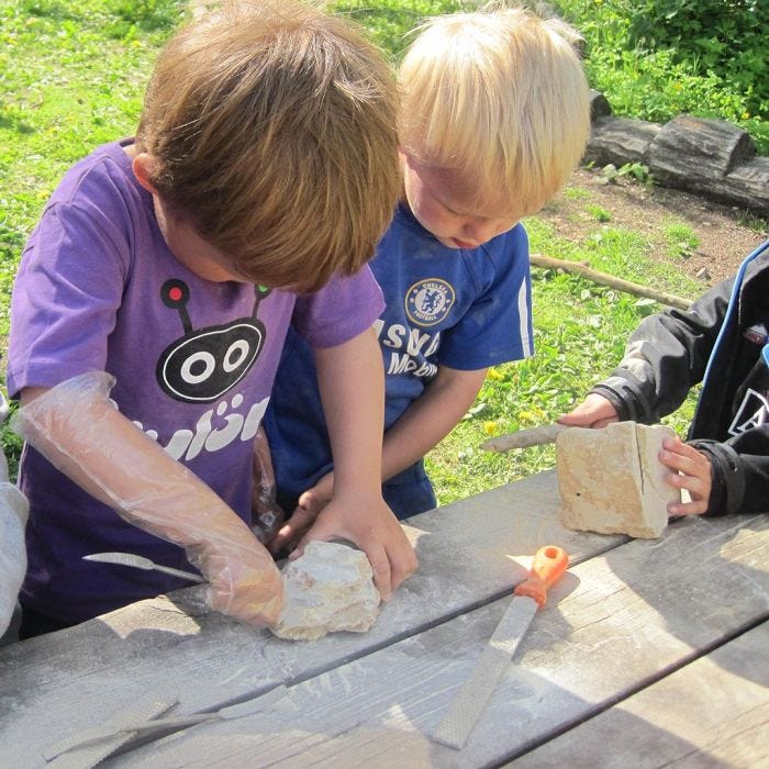 Basteln mit Speckstein für Kinder