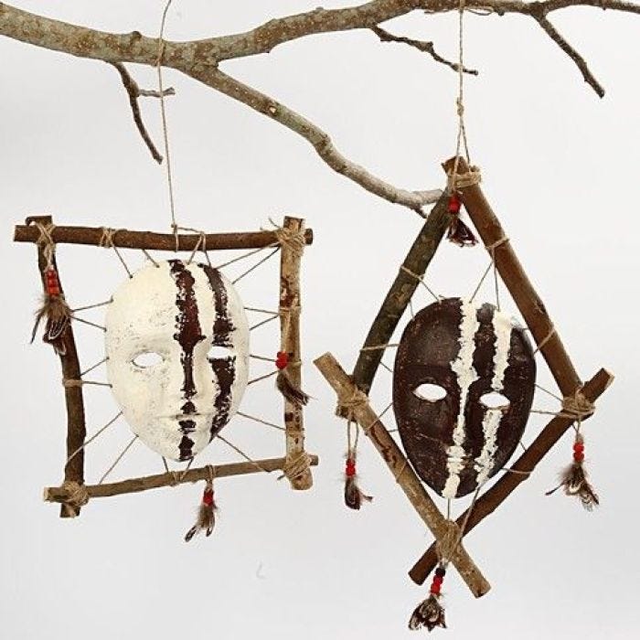 Gerahmte afrikanische Masken