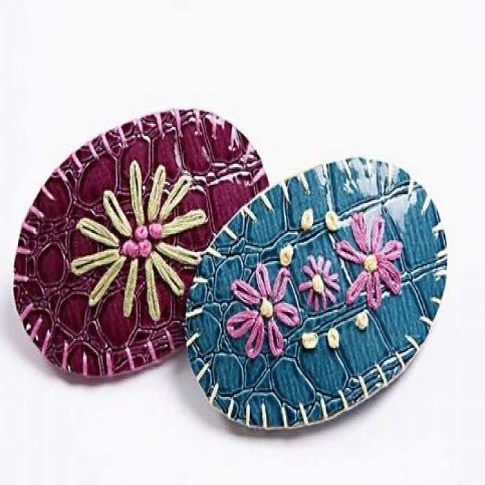 Haarspange aus "Schlangenhaut"