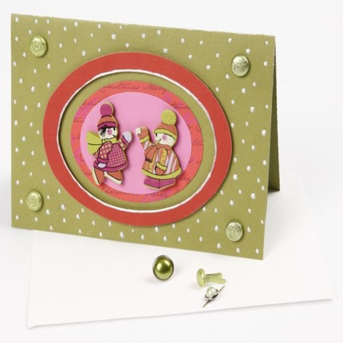 Eine mit Pearl Pen verzierte Karte