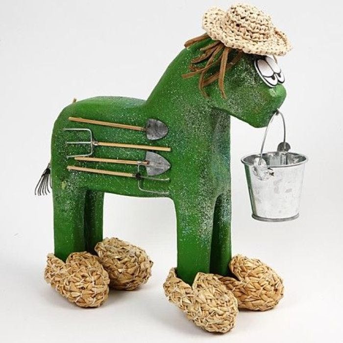 Ein arbeitendes Pferd