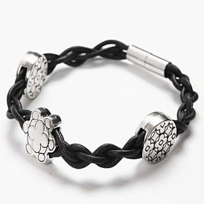 Geflochtenes Lederarmband