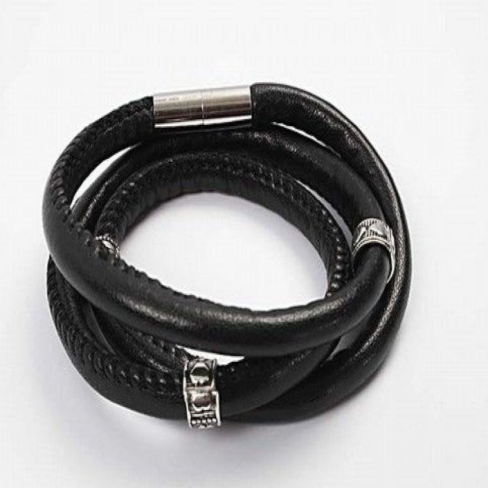 Modisches Lederarmband mit Magnetverschluss