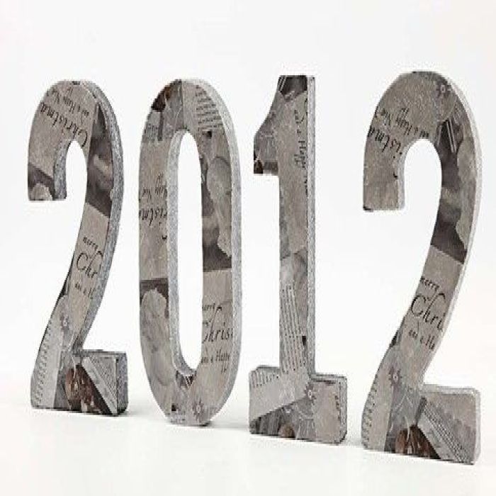 Dekorationen für den Silvestertisch