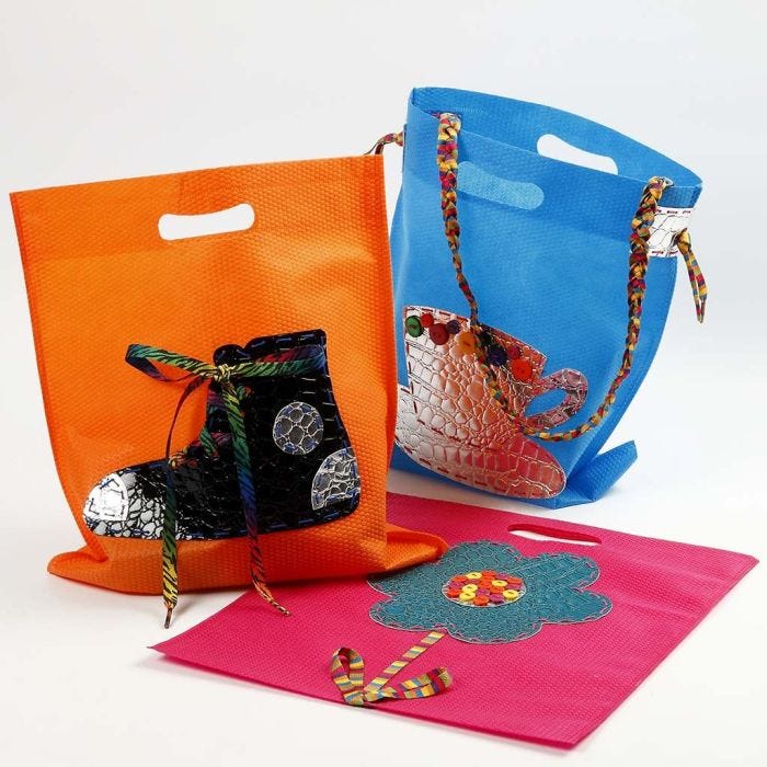 Multi-Taschen mit Schlangenhaut-Kunststofffolie