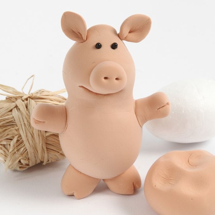 Ein Schwein aus Silk Clay