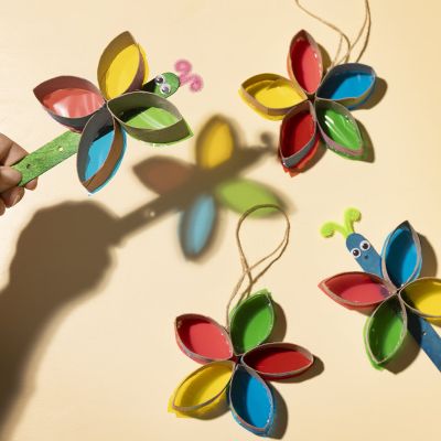 Schmetterlinge und Blumen als Sonnenfänger