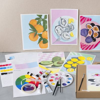 Starter Kreativ Set: Lernen Sie mit Gouache zu malen
