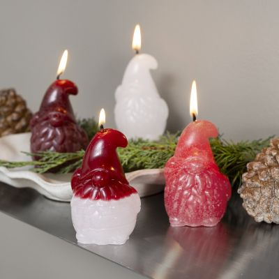 Gegossene Weihnachtsmannkerzen