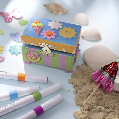 Kleine Box für Urlaubserinnerungen