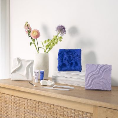 3D-Wandkunst mit drei verschiedenen Materialien und Techniken