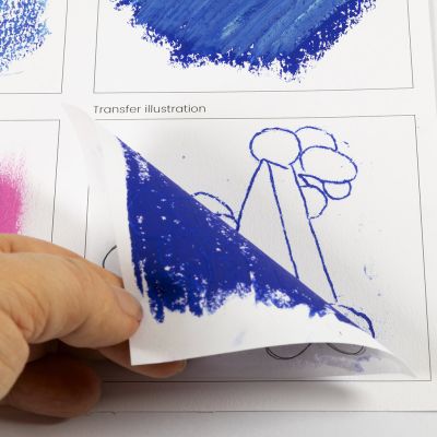 So übertragen Sie ein Ölpastell-Design