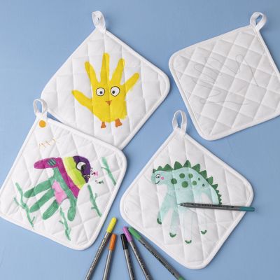 Topflappen mit lustigen Designs
