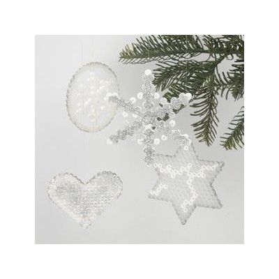 Weihnachstschmuck mit Perlen