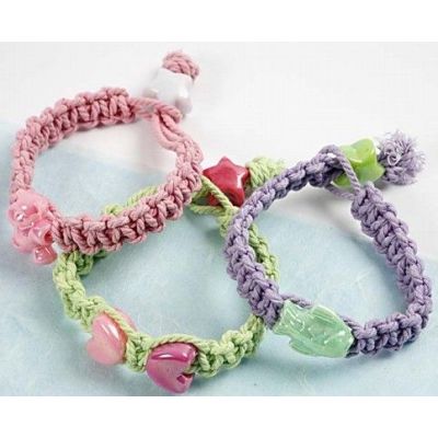 Macramé Pastell-Armbänder